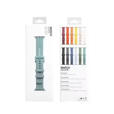 Premium Soft Silicone Sport Watch Strap for 42mm 44mm 41mm 45mm
